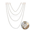 8Pcs 8 Styles White Acrylic Round Beads Bag Handles FIND-TA0001-40-2