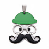201 Stainless Steel Enamel Pendants STAS-S110-076E-1