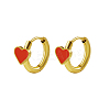 Natural Shell Heart Hoop Earrings AJEW-U002-02G-1