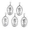 Tibetan Style Alloy Pendants PALLOY-Q441-048-RS-1