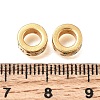Brass Micro Pave Clear Cubic Zirconia European Beads CU-G605-22G-2