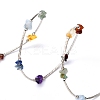 Three Loops Natural Gemstone Beaded Wrap Bracelets BJEW-JB02331-03-3