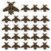 24Pcs Bees Alloy Brooch JEWB-ME0001-21AB-1