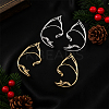 4Pcs 4 Styles Elves Alloy Cuff Earrings EJEW-GO0002-31-4