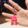 Cute Cartoon Silicone Dinosaur Pendant Keychain WG63499-04-1