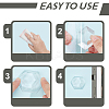 1 Set 6Pcs Self Adhesive Door Knob Bumpers AJEW-NB0006-18-3