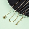 2MM 304 Stainless Steel Satellite Chain Necklaces NJEW-T016-24G-3
