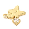 Rack Plating Brass Pave Cubic Zirconia Pendants KK-R150-01G-3