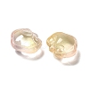 Transparent Glass Pendants GLAA-D025-08G-2