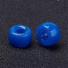 Opaque Acrylic European Large Hole Beads PL338-10-3