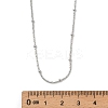 2MM 304 Stainless Steel Satellite Chain Necklaces for Women Men NJEW-F351-02P-3
