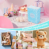 32Pcs 4 Colors Christmas Snowflake Printed Paper Storage Tote Bags ABAG-BC0001-65-5
