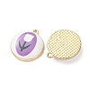 Plating Eco-Friendly Printed Alloy Pendants AL-CBAE25B-01E-G-3
