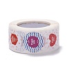 Flat Round Paper Thank You Stickers LS-DIY-C042-13B-2