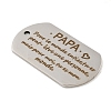 Non-Tarnish 201 Stainless Steel Pendants STAS-L079-01P-08-2