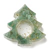 Natural Green Aventurine & Resin Candle Holder Molds DJEW-H012-03C-2