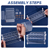 Acrylic Multi-Use Colorimetrical Cylinder Tube Display Racks DIY-OC0013-10A-4