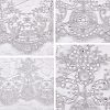 Sparkle Embroidery Flower Polyester Lace Trim OCOR-GF0002-44A-6