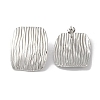 Non-Tarnish Stripe Rectangle 304 Stainless Steel Stud Earrings for Women EJEW-I303-05P-1