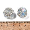 Acrylic Rhinestone Rondelle Beads OACR-S048-02E-3