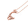 Chic Real Gold Plated Brass Pendant Necklace JN118A-2