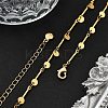 Brass Flat Round Pendant Necklaces NJEW-F329-02G-2