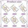 120Pcs 6 Styles Brass Clear Cubic Zirconia Connector Charms KK-NB0003-88-2