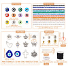 DIY Evil Eye Bracelet Making Kit DIY-TA0004-43-3