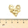 Adjustable 304 Stainless Steel Cuff Rings for Women LS-RJEW-V004-04G-3
