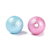 Textured Opaque Acrylic Beads OACR-N160-01B-2