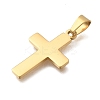 Ion Plating(IP) 304 Stainless Steel Pendants STAS-G102-20G-01-2