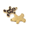 304 Stainless Steel Enamel Pendants STAS-L300-012G-42-2