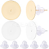200Pcs 2 Colors 304 Stainless Steel Stud Earring Findings STAS-BBC0009-92D-1