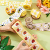 6 Rolls 6 Styles Polyester Ribbon OCOR-KS0001-01-6