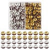 120Pcs 2 Colors Brass Rhinestone Spacer Beads RB-FS0001-05A-1