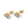 925 Sterling Silver Micro Pave Cubic Zirconia Earrings EJEW-Q804-03G-2