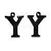 304 Stainless Steel Alphabet Charms STAS-H122-Y-EB-1