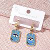304 Stainless Steel Enamel Hoop Earrings for Women STAS-Z105-01G-04-1
