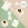 150Pcs 3 Styles Paper Hair Clip Display Cards CDIS-NB0001-37-4