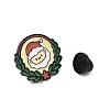 Christmas Theme Zinc Alloy Enamel Pin Brooch for Backpack Clothes JEWE-R003-01EB-05-3