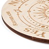 Wooden Carved Cup Mats AJEW-P103-01G-3