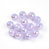 Electroplate Pearlized Glass Pearl Beads EGLA-T021-14C-06-1