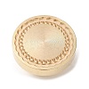 Golden Plated Wax Seal Brass Stamp Head AJEW-C031-01C-2