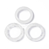 Natural Quartz Crystal Plain Band Ring RJEW-P044-01B-09-2