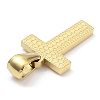 Ion Plating(IP) 316L Surgical Stainless Steel Pendants STAS-Q247-01G-20-3