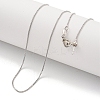 Brass Box Chain Necklaces for Women NJEW-G084-08P-1