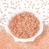 Transparent Colours Luster Glass Seed Beads SEED-N008-09I-2