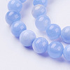 Natural Striped Agate/Banded Agate Bead Strands G-G962-8mm-15-3
