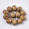 Pine Natural Wood Beads X-WOOD-S053-10-1