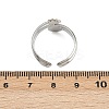304 Stainless Steel Double Color Cuff Rings RJEW-S635-01GP-05-5